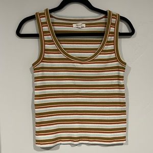 Madewell striped tank top